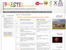 Tablet Screenshot of paestel.fr